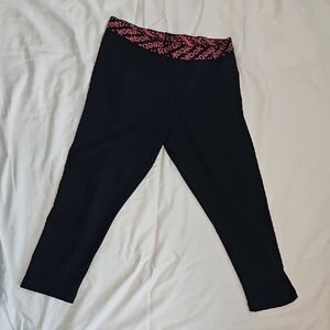Reebok Black Leggings Athletic Stretchy Wear